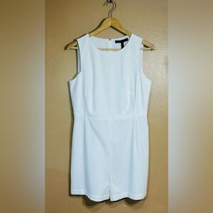 Elegant White Sleeveless Romper